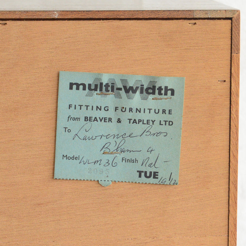 BEAVER&TAPLEY チークガラスキャビネット 92