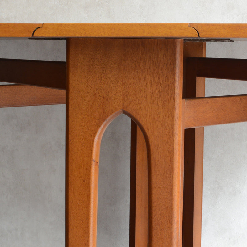 Jentique ジェンティーク　ゲートレッグ ダイニングテーブル 22 (天板剝離再塗装済）