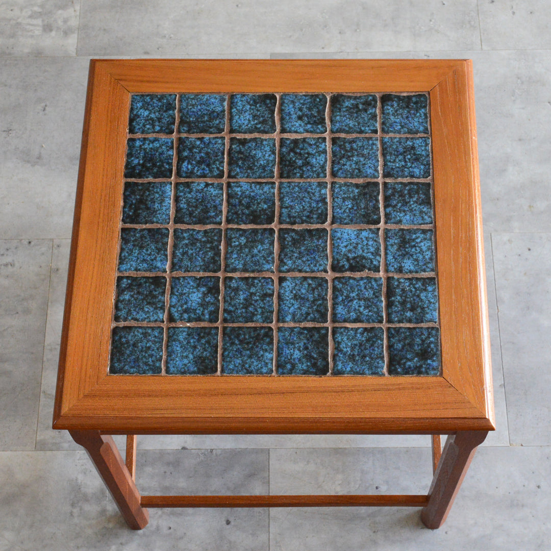 デンマーク ブルータイルトップ ネストテーブル 8-71