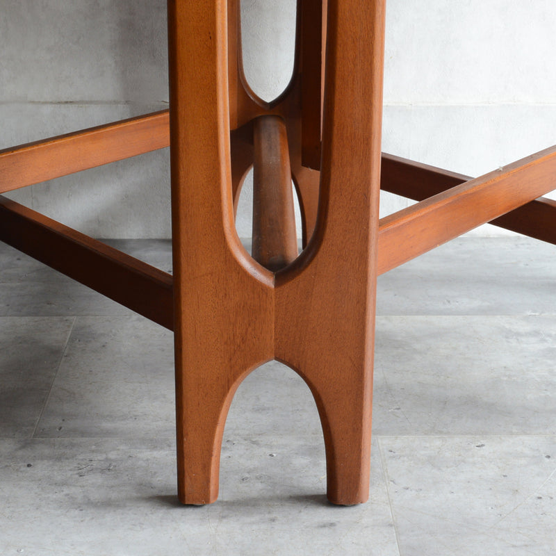 Jentique ジェンティーク　ゲートレッグ ダイニングテーブル 22 (天板剝離再塗装済）