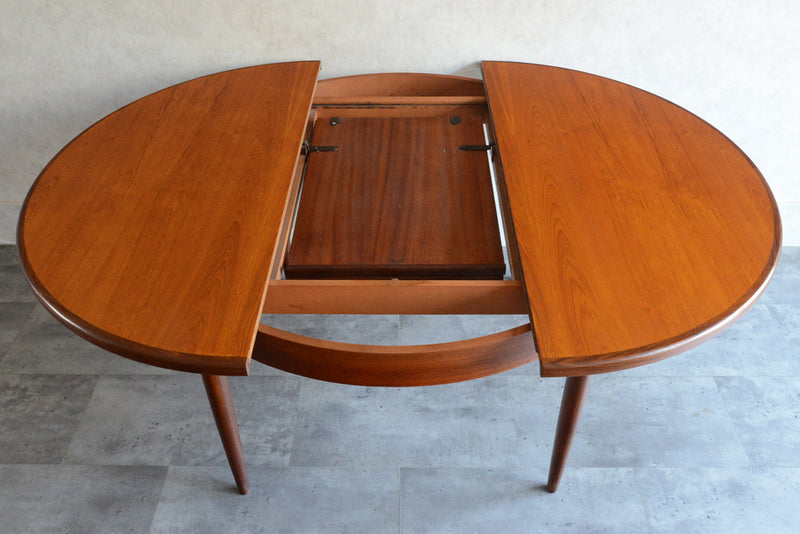 G-PLAN ジープラン エクステンション ラウンドテーブル88 (天板剥離再塗装）