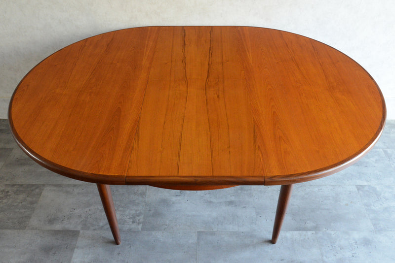 G-PLAN ジープラン エクステンション ラウンドテーブル88 (天板剥離再塗装）