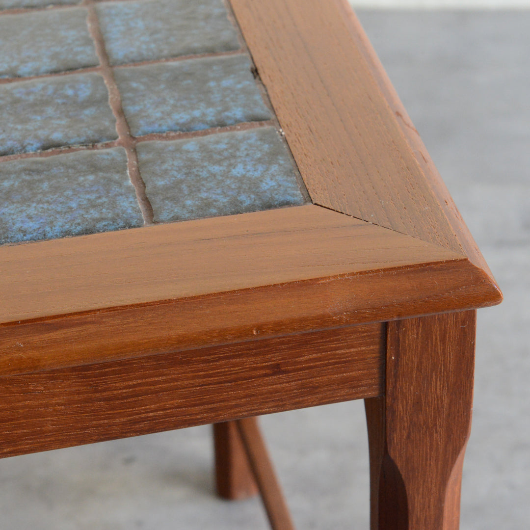 デンマーク ブルータイルトップ ネストテーブル 8-71