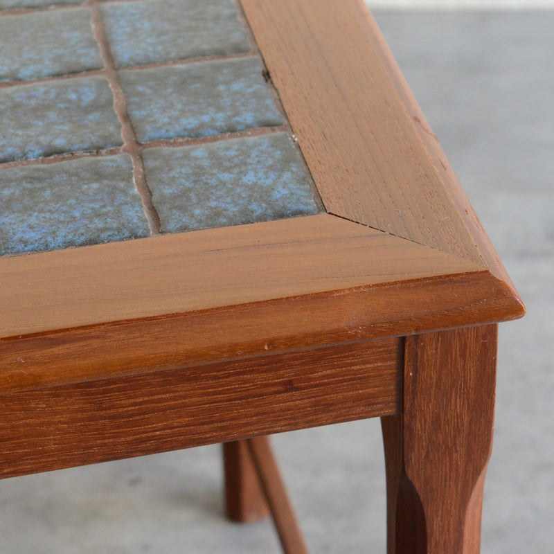 デンマーク ブルータイルトップ ネストテーブル 8-71