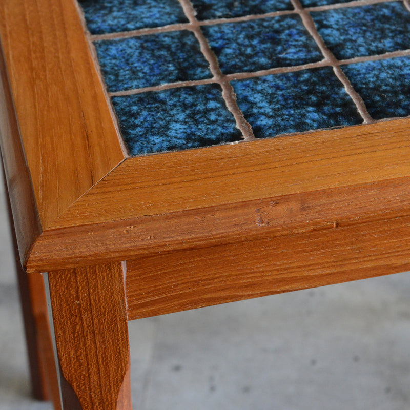 デンマーク ブルータイルトップ ネストテーブル 8-71