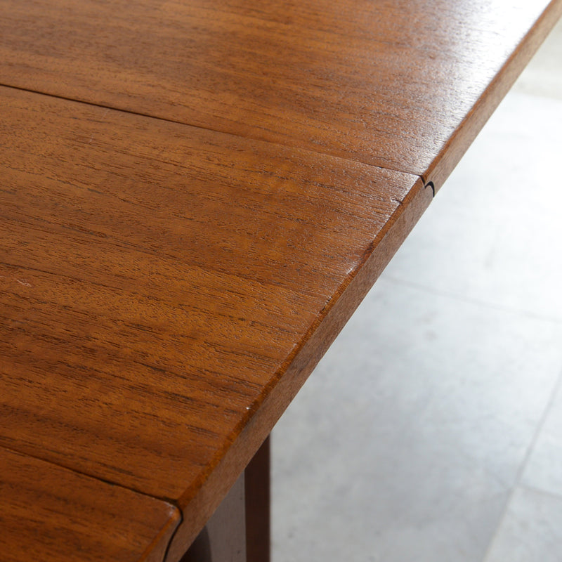 Jentique ジェンティーク　ゲートレッグ ダイニングテーブル 22 (天板剝離再塗装済）