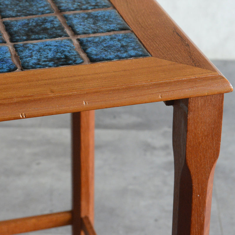 デンマーク ブルータイルトップ ネストテーブル 8-71