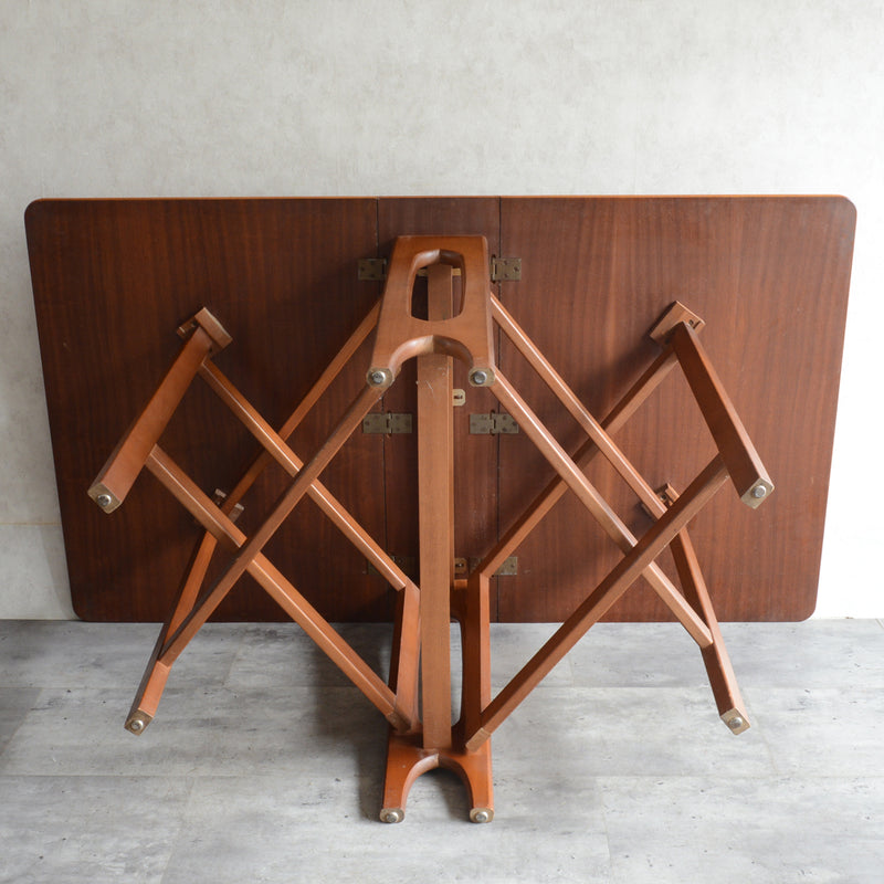 Jentique ジェンティーク　ゲートレッグ ダイニングテーブル 22 (天板剝離再塗装済）