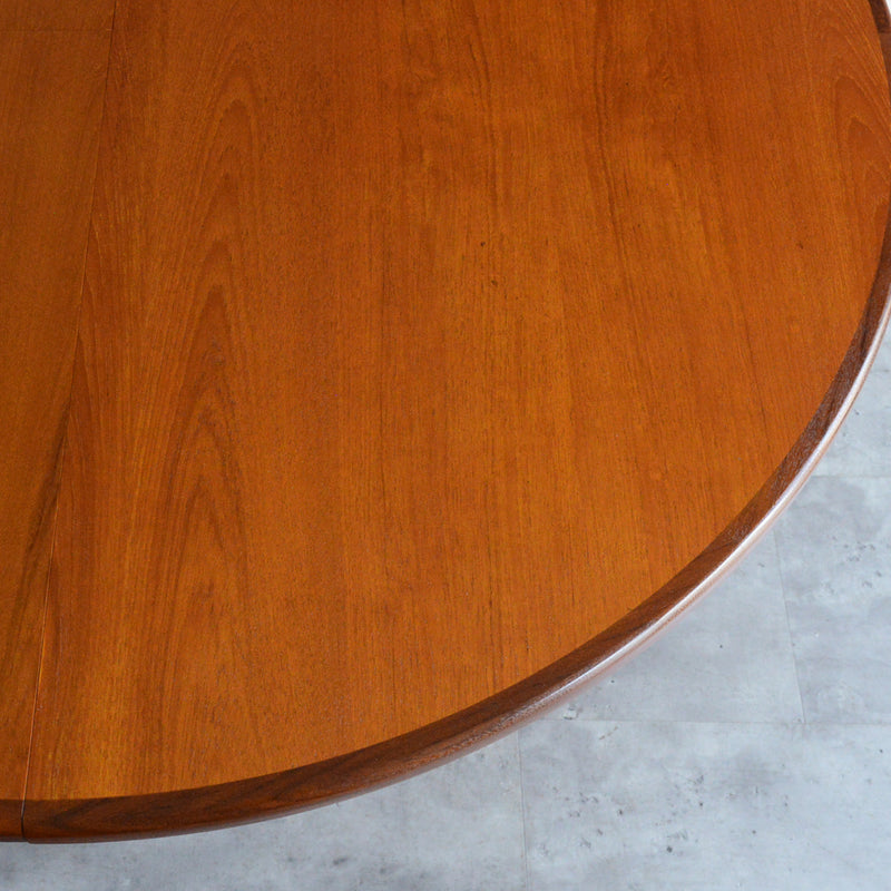 G-PLAN ジープラン エクステンション ラウンドテーブル88 (天板剥離再塗装）