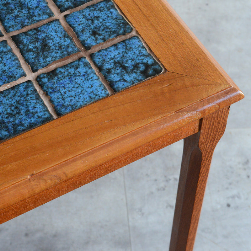 デンマーク ブルータイルトップ ネストテーブル 8-71