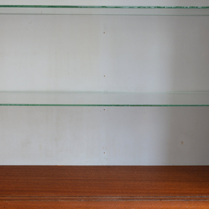 60s トール ガラスキャビネット 47 (木扉付）