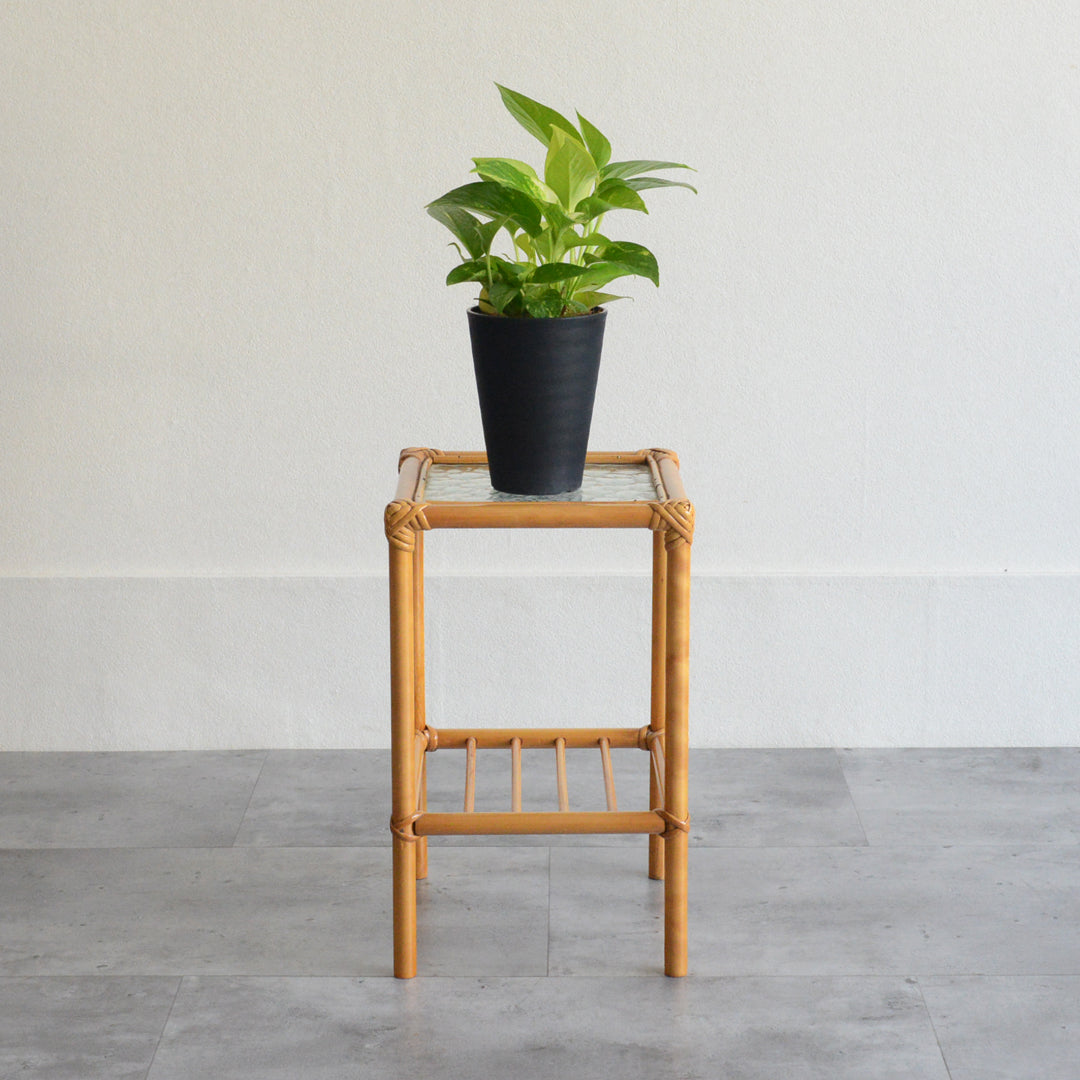 ラタンサイドテーブル6-101（フラワースタンド・角）