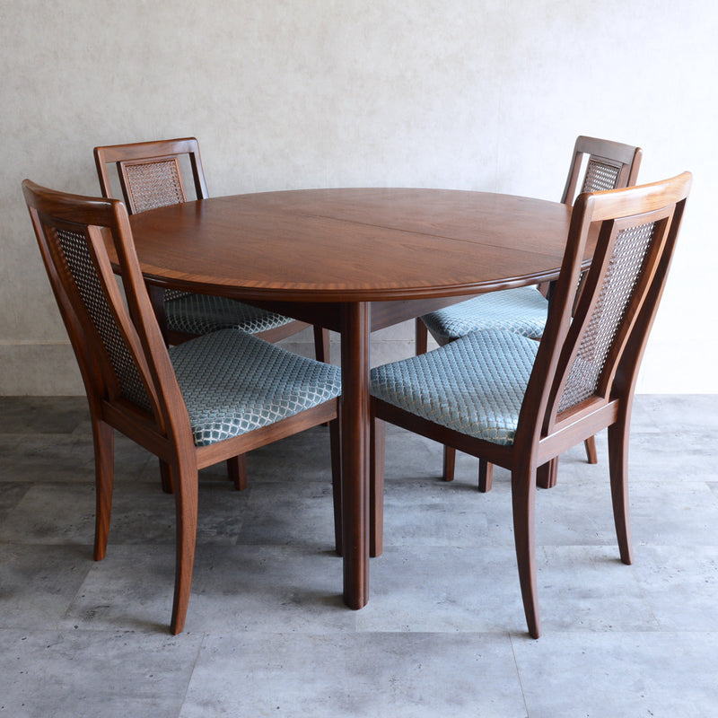 N様見学予約商品 G-PLAN ジープラン エクステンション ラウンドテーブル 87 (天板剥離再塗装）