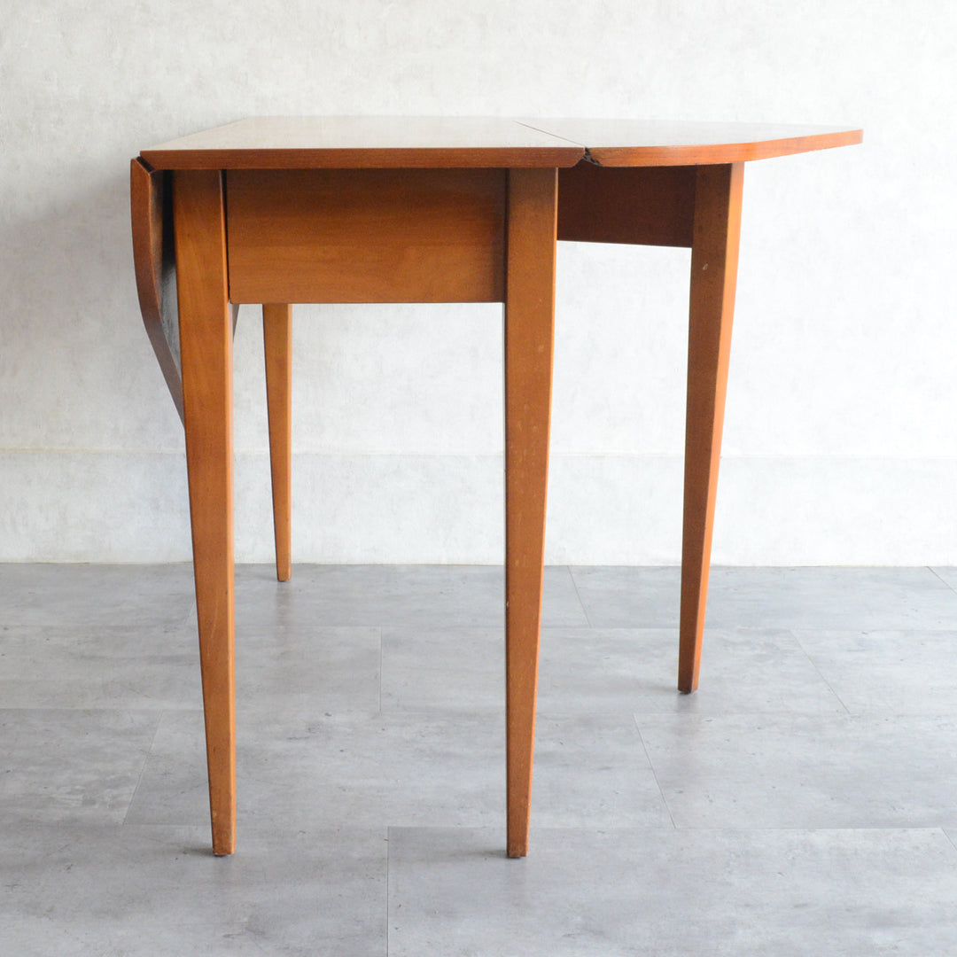 ミッドセンチュリー ヴィンテージ　ゲートレッグ ダイニングテーブル04 (ヘキサゴン/天板剝離再塗装済）