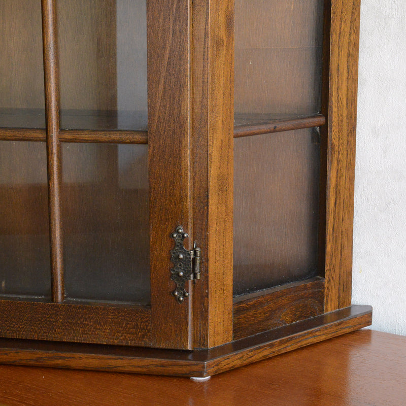 オランダヴィンテージ ウォールガラスキャビネット10(鍵付き）