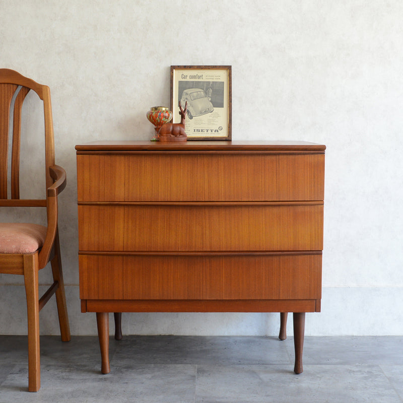 60s イギリス ヴィンテージ チェスト11 (3段）