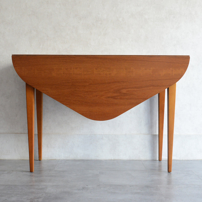 ミッドセンチュリー ヴィンテージ　ゲートレッグ ダイニングテーブル04 (ヘキサゴン/天板剝離再塗装済）