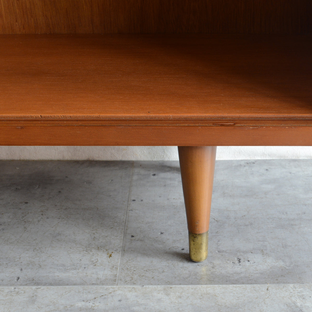 60s ヴィンテージ ガラスキャビネット 51 (抽斗・フラップ扉付）