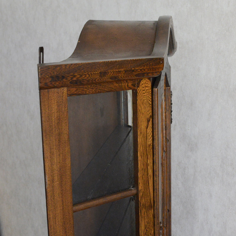 オランダヴィンテージ ウォールガラスキャビネット10(鍵付き）