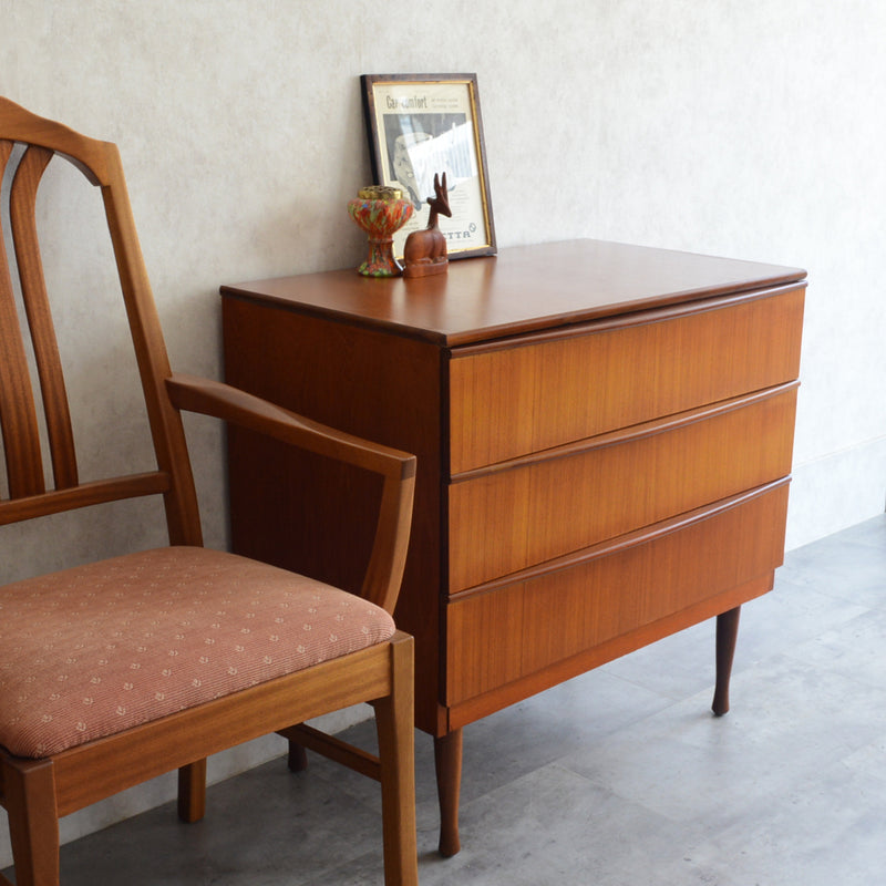 60s イギリス ヴィンテージ チェスト11 (3段）