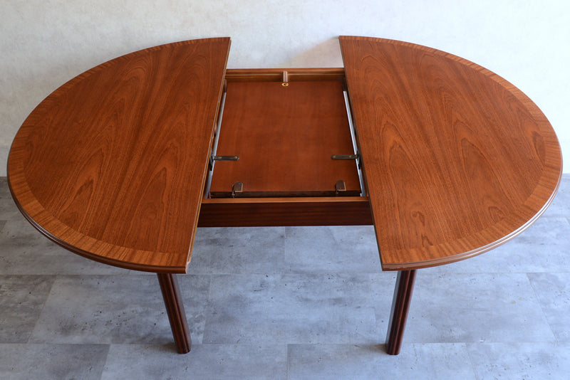 N様見学予約商品 G-PLAN ジープラン エクステンション ラウンドテーブル 87 (天板剥離再塗装）