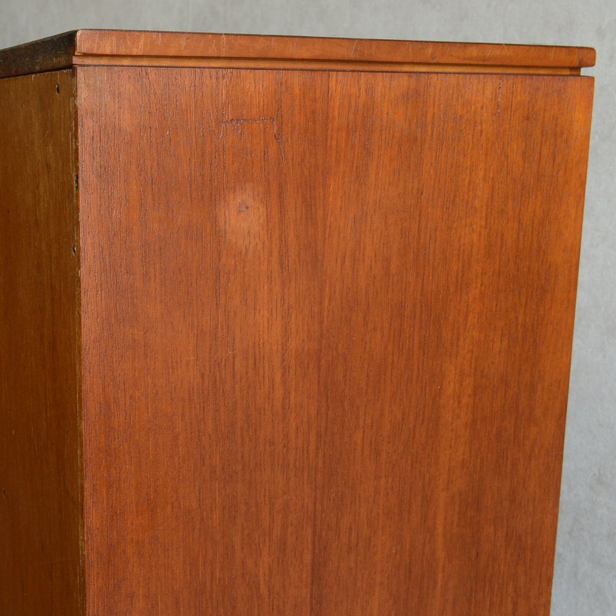 60s ヴィンテージ ガラスキャビネット 51 (抽斗・フラップ扉付）