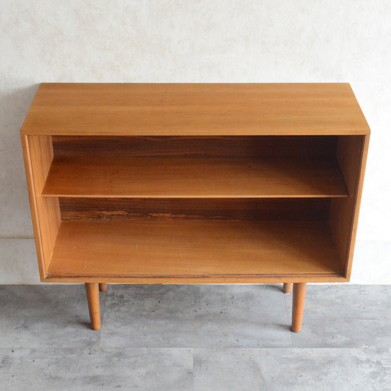 60sヴィンテージ　ガラスキャビネット 91(天板剥離再塗装済）