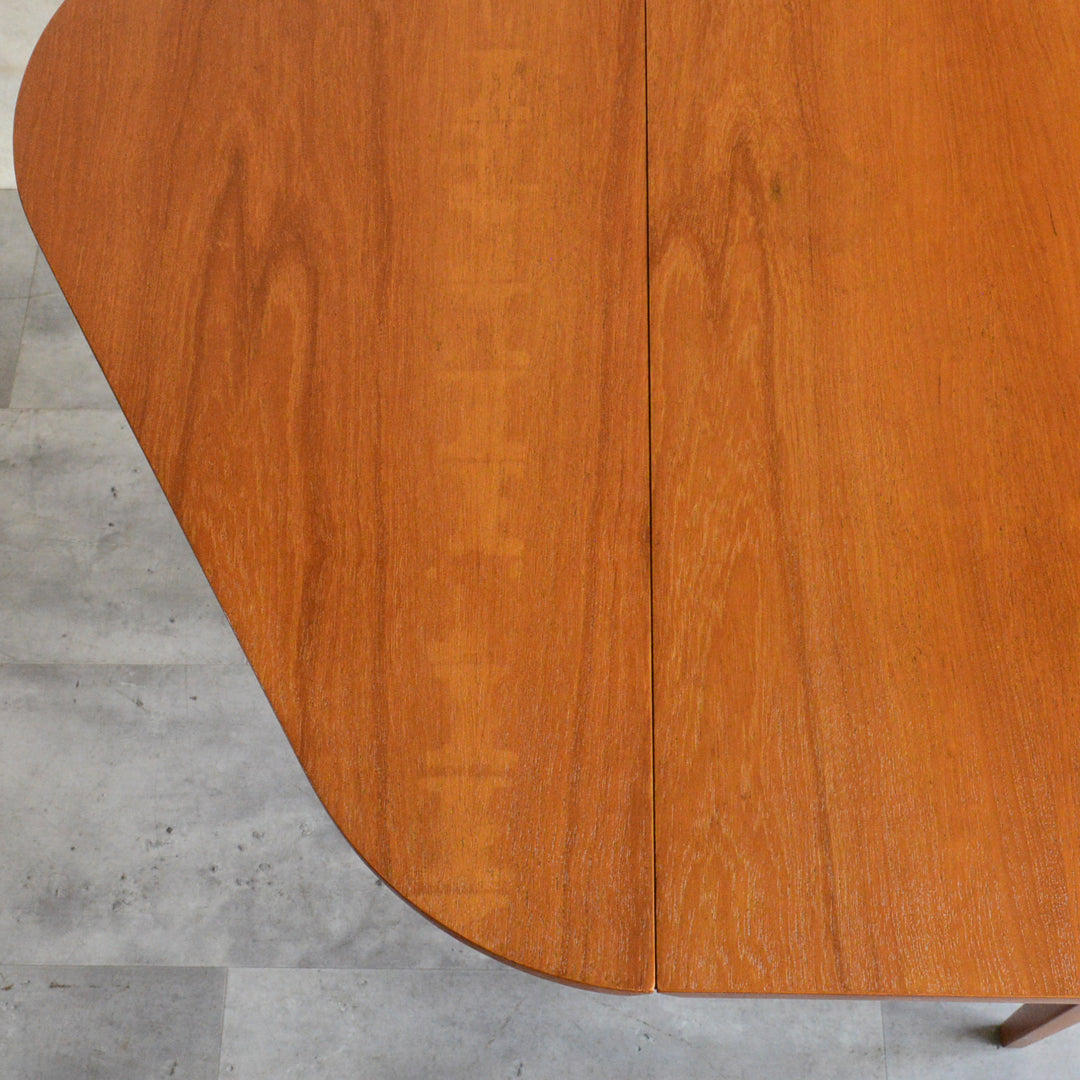 ミッドセンチュリー ヴィンテージ　ゲートレッグ ダイニングテーブル04 (ヘキサゴン/天板剝離再塗装済）