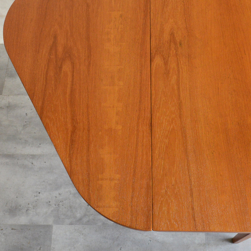 ミッドセンチュリー ヴィンテージ　ゲートレッグ ダイニングテーブル04 (ヘキサゴン/天板剝離再塗装済）