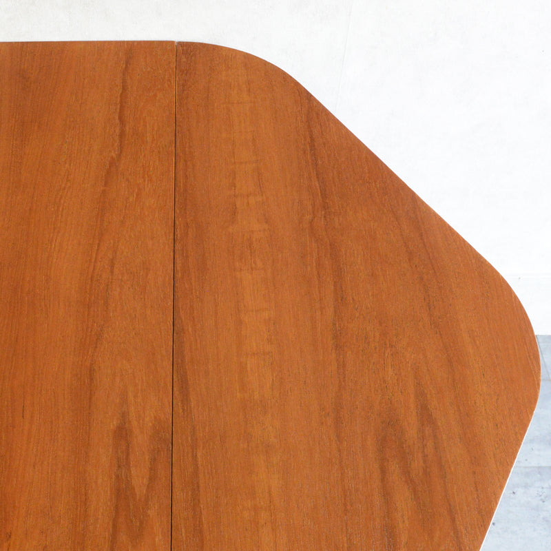 ミッドセンチュリー ヴィンテージ　ゲートレッグ ダイニングテーブル04 (ヘキサゴン/天板剝離再塗装済）