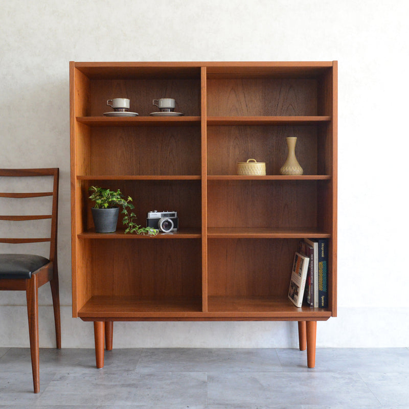 デンマーク Poul Hundevad チーク 4段 ブックシェルフ 6-40