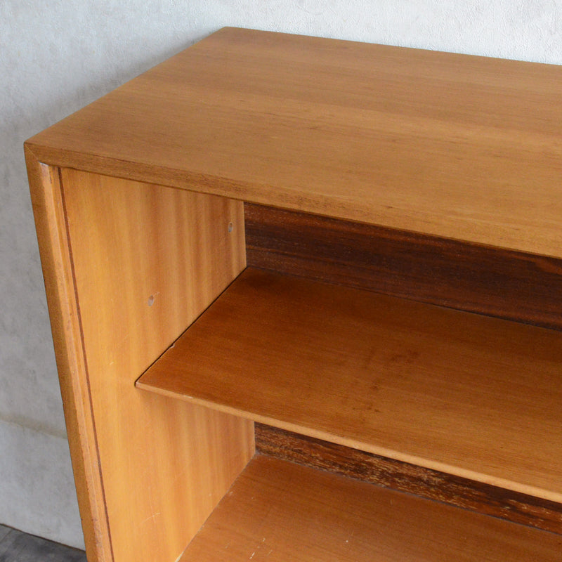 60sヴィンテージ　ガラスキャビネット 91(天板剥離再塗装済）