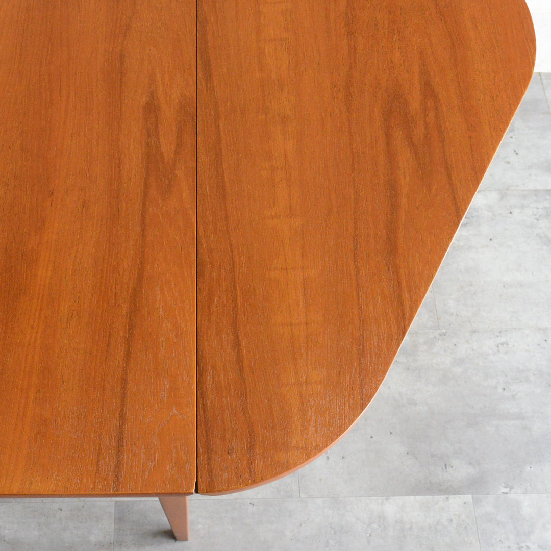 ミッドセンチュリー ヴィンテージ　ゲートレッグ ダイニングテーブル04 (ヘキサゴン/天板剝離再塗装済）