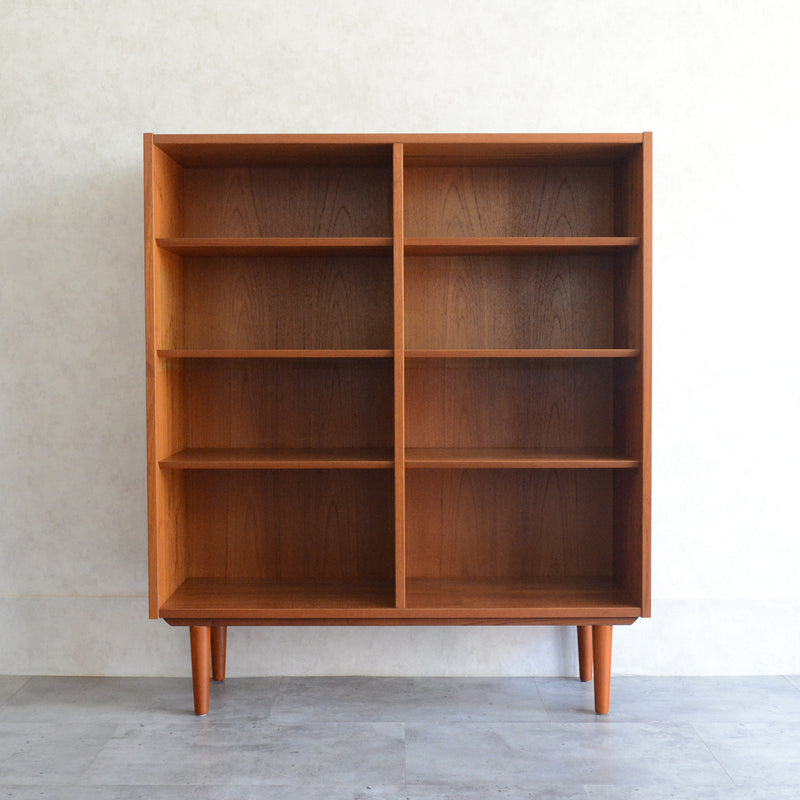 デンマーク Poul Hundevad チーク 4段 ブックシェルフ 6-40