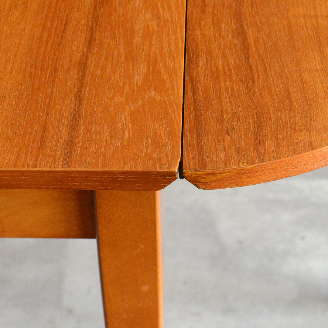 ミッドセンチュリー ヴィンテージ　ゲートレッグ ダイニングテーブル04 (ヘキサゴン/天板剝離再塗装済）