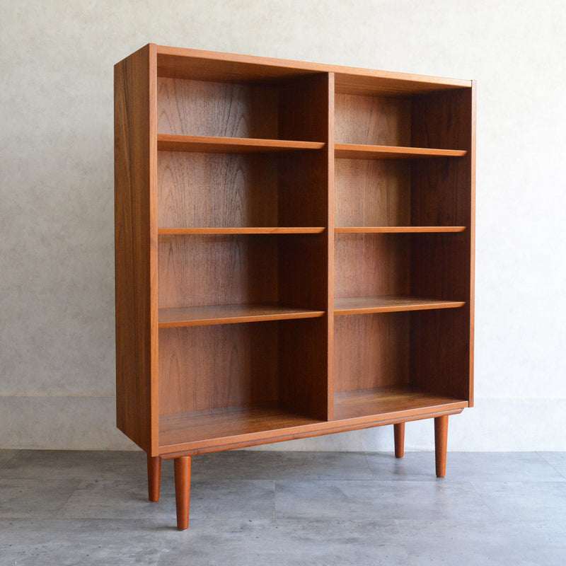 デンマーク Poul Hundevad チーク 4段 ブックシェルフ 6-40