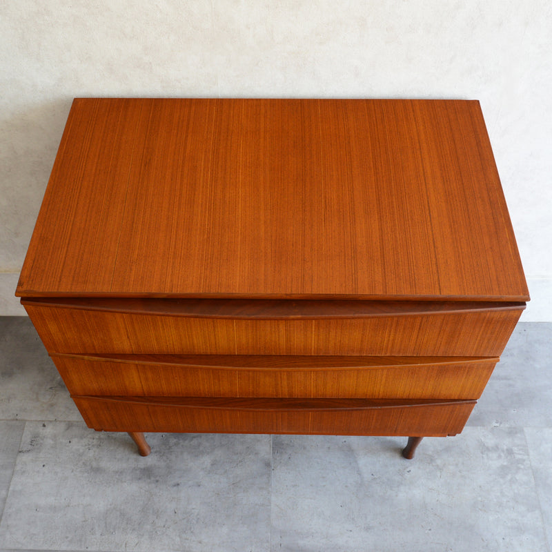 60s イギリス ヴィンテージ チェスト11 (3段）