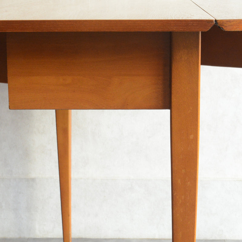 ミッドセンチュリー ヴィンテージ　ゲートレッグ ダイニングテーブル04 (ヘキサゴン/天板剝離再塗装済）