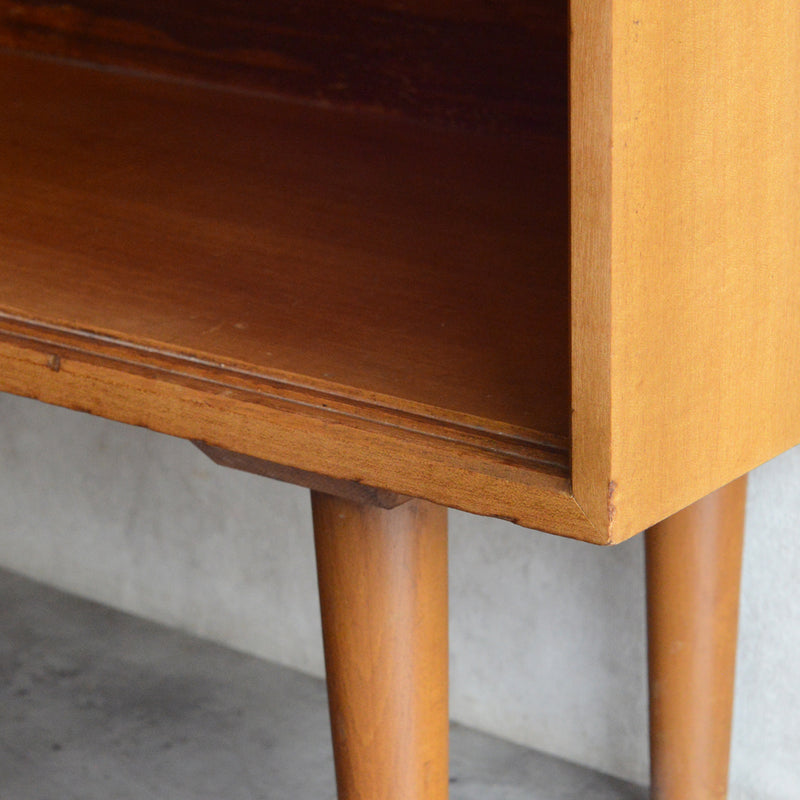 60sヴィンテージ　ガラスキャビネット 91(天板剥離再塗装済）