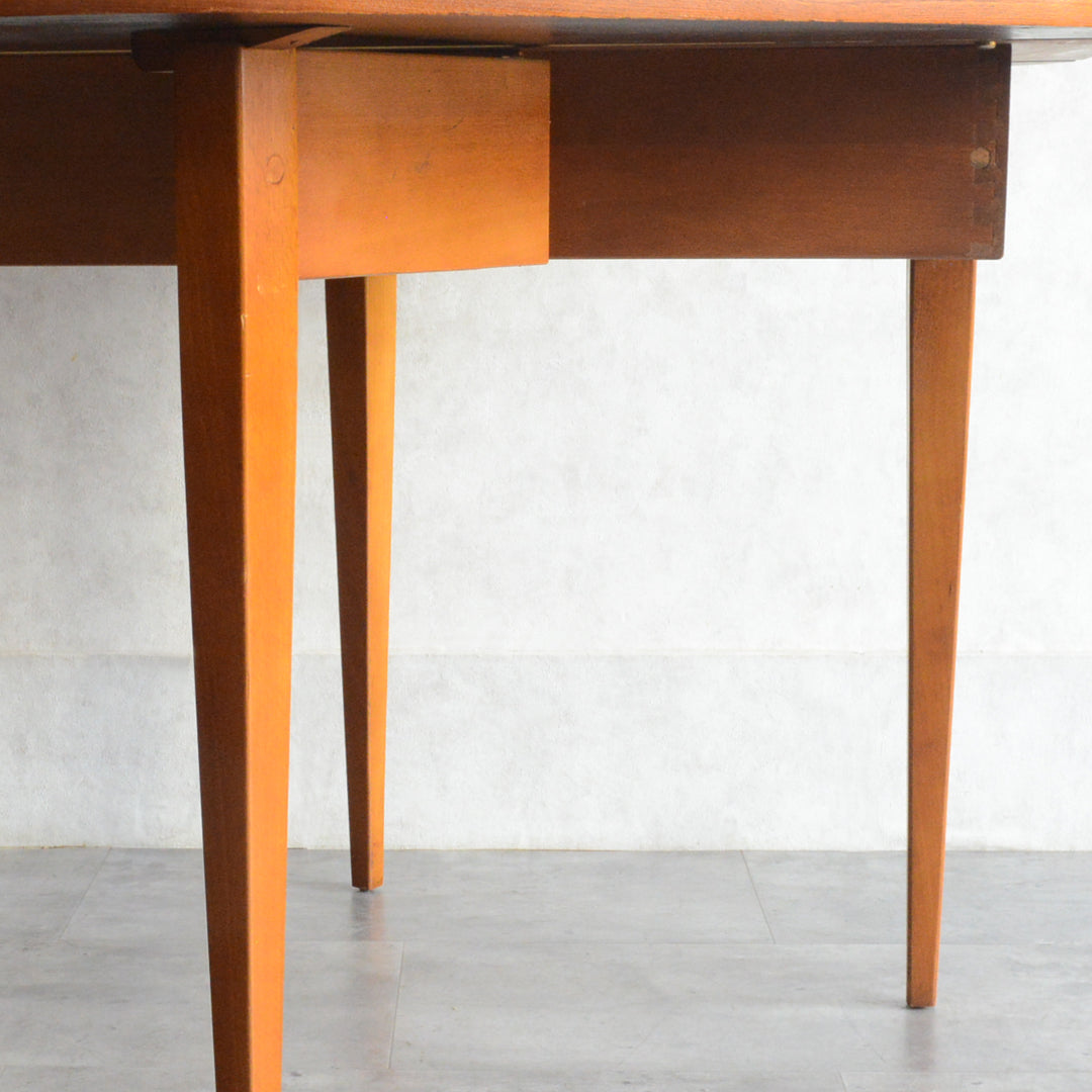 ミッドセンチュリー ヴィンテージ　ゲートレッグ ダイニングテーブル04 (ヘキサゴン/天板剝離再塗装済）