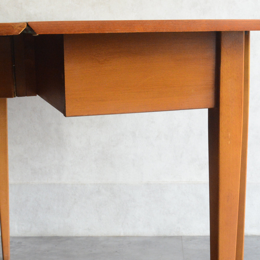 ミッドセンチュリー ヴィンテージ　ゲートレッグ ダイニングテーブル04 (ヘキサゴン/天板剝離再塗装済）