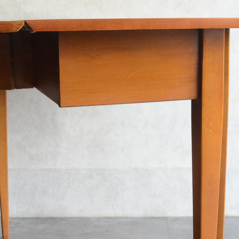 ミッドセンチュリー ヴィンテージ　ゲートレッグ ダイニングテーブル04 (ヘキサゴン/天板剝離再塗装済）