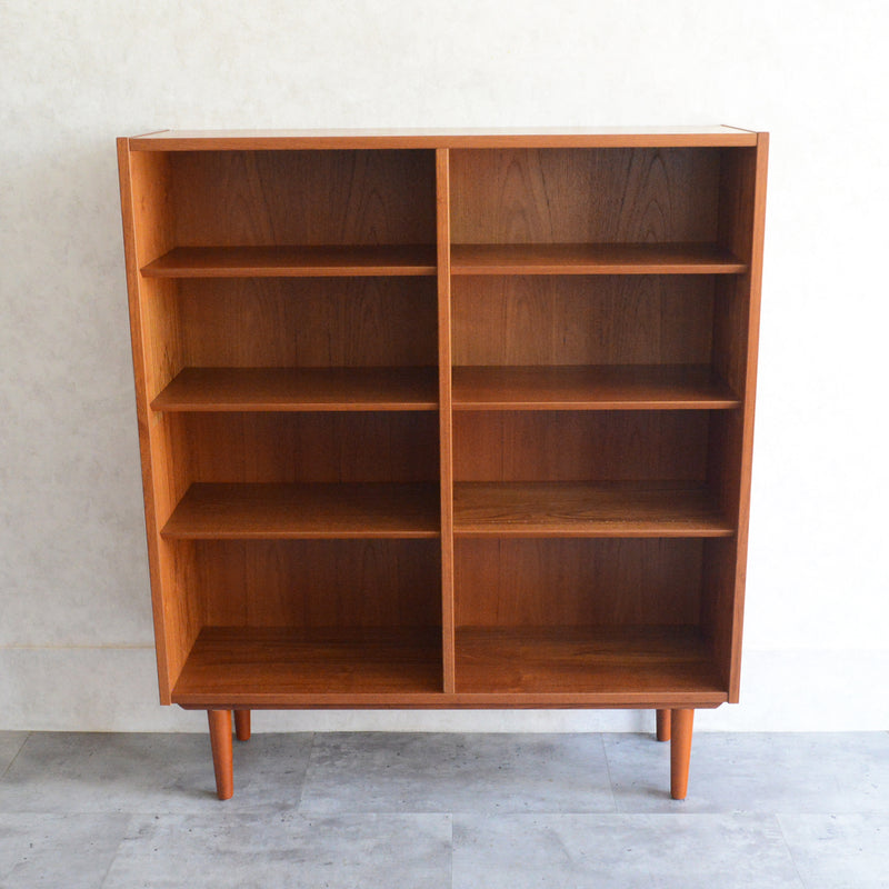 デンマーク Poul Hundevad チーク 4段 ブックシェルフ 6-40