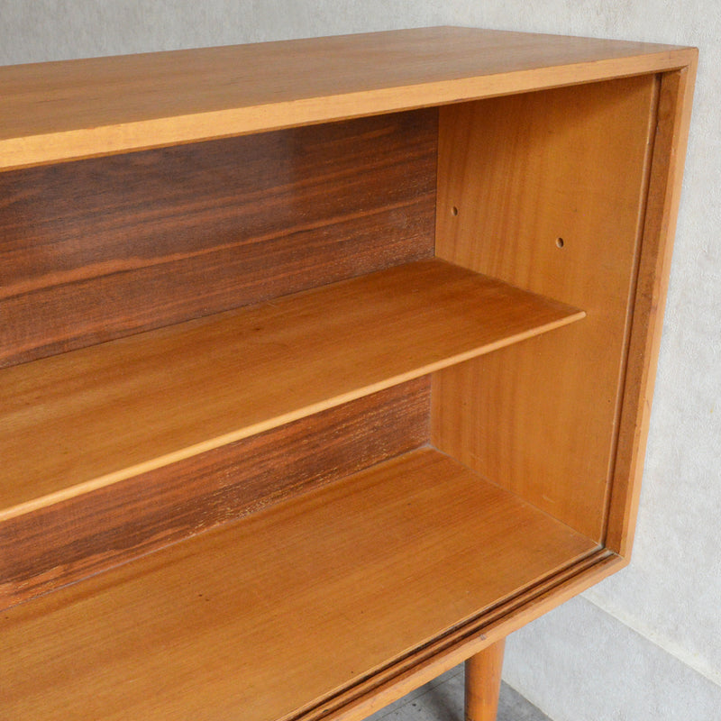 60sヴィンテージ　ガラスキャビネット 91(天板剥離再塗装済）