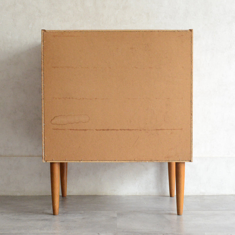 デンマークヴィンテージ  チーク４段チェスト D-6