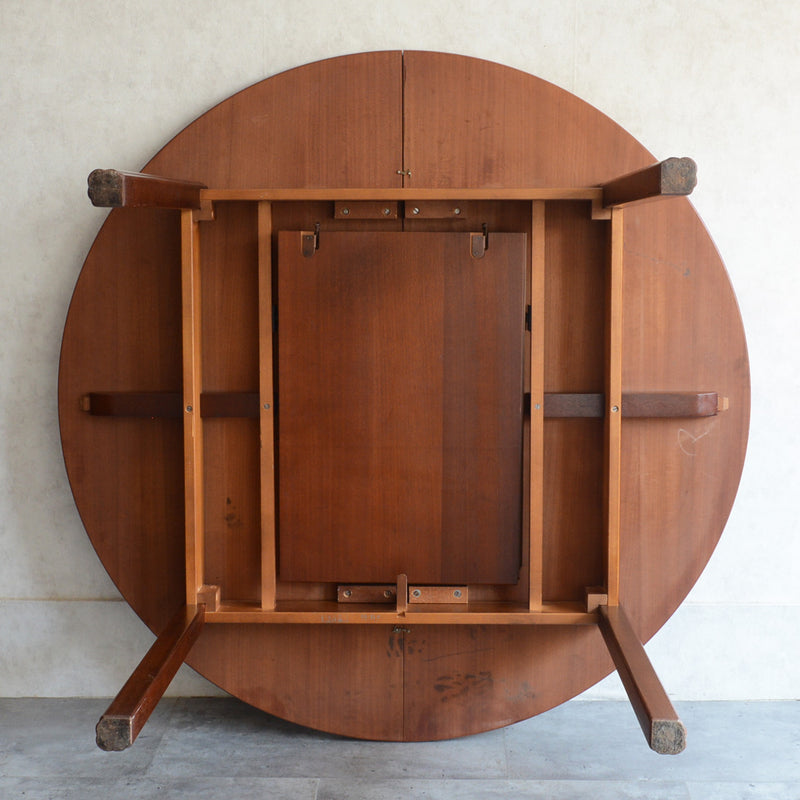 N様見学予約商品 G-PLAN ジープラン エクステンション ラウンドテーブル 87 (天板剥離再塗装）