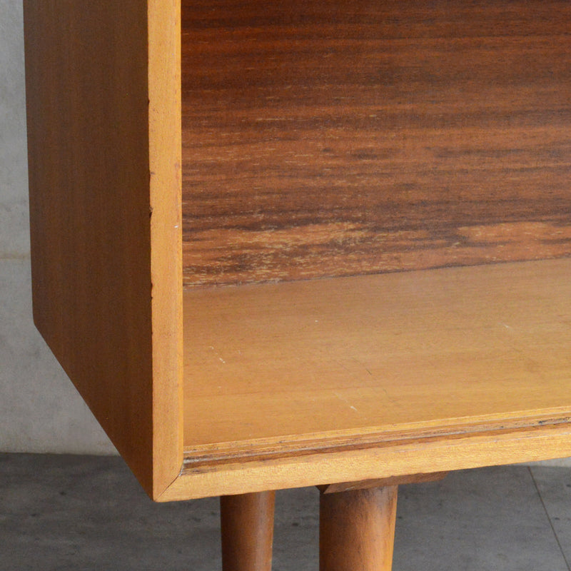 60sヴィンテージ　ガラスキャビネット 91(天板剥離再塗装済）