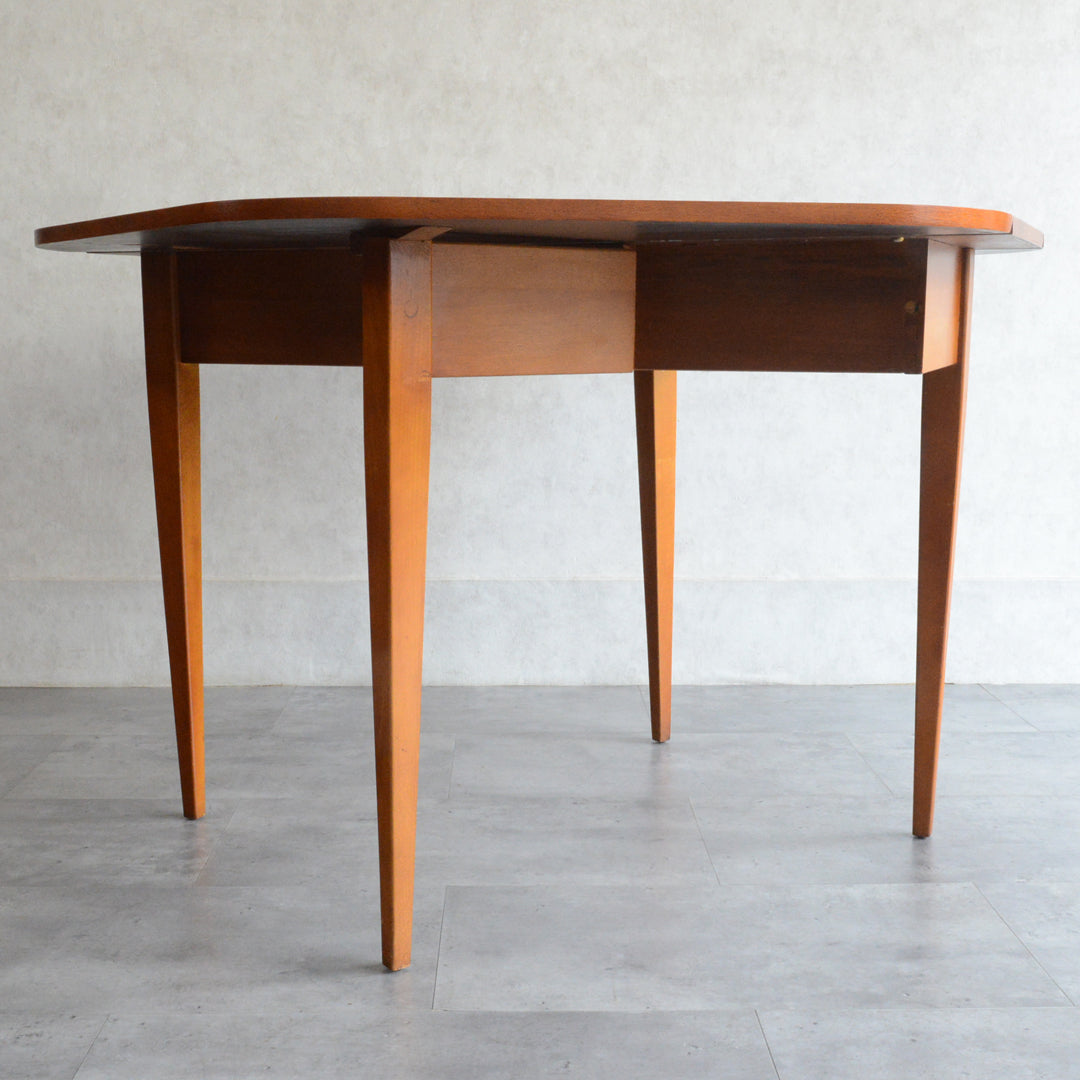 ミッドセンチュリー ヴィンテージ　ゲートレッグ ダイニングテーブル04 (ヘキサゴン/天板剝離再塗装済）