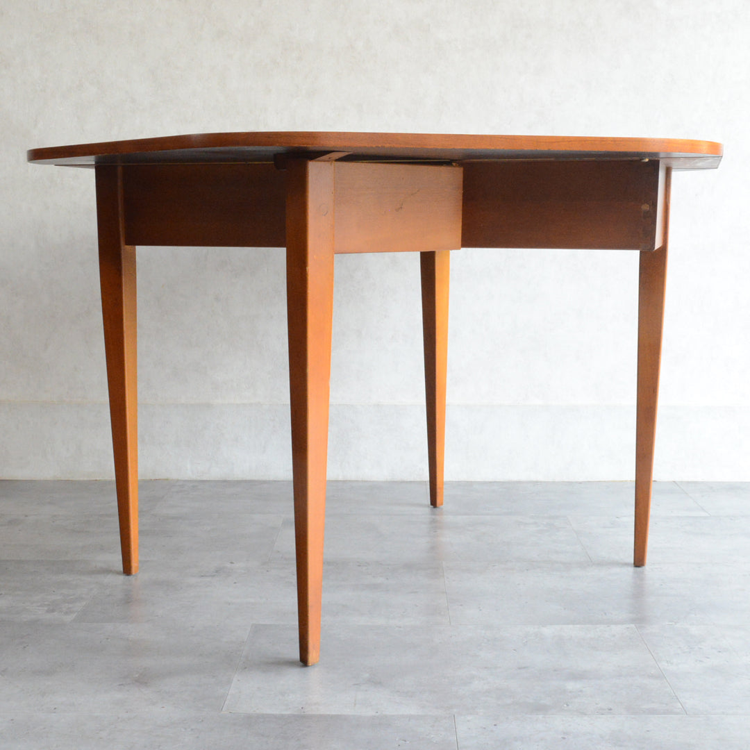 ミッドセンチュリー ヴィンテージ　ゲートレッグ ダイニングテーブル04 (ヘキサゴン/天板剝離再塗装済）