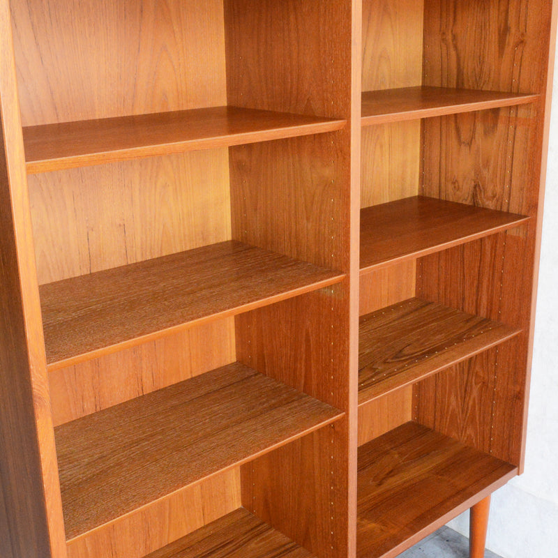 デンマーク Poul Hundevad チーク 4段 ブックシェルフ 6-40